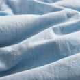 thumbnail image 4 of Swift Home  Premium Cotton Prewashed Chambray Duvet Cover Set Bed Linen - Comforter/Duvet Insert Not Included chambray blue Full - Queen 3 Piece, 4 of 5