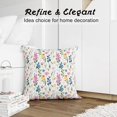 thumbnail image 3 of Spring Floral Throw Pillow Covers 18x18 Inch Set of 2, Linen Decorative Pillow Covers for Bed Couch Sofa Bedroom Living Room Home Decor, B28, 3 of 6