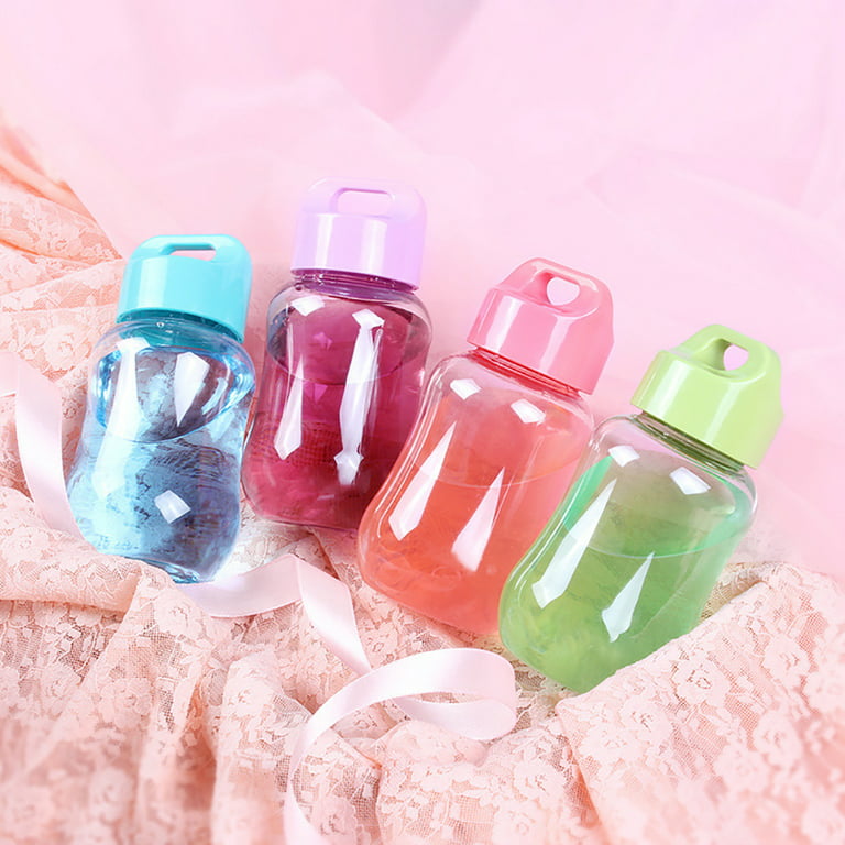 Visland Kids Water Bottle Mini Glass Pitcher Juice Drinking Cup Transparent  Leakproof For Girls Boys Children Adults Travel Mug With Shoulder Strap  Portable 