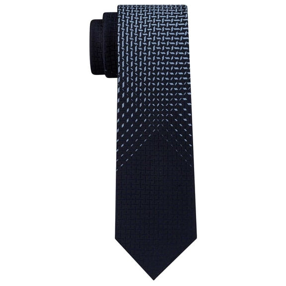 Men's Navy Fade Out Panel Neck Tie Silk Not Applicable