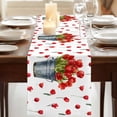 thumbnail image 3 of Table Runners 120 Inches Long Dress Scarves, Red Tulip Flowers Farmhouse Coffee/Dining/Kitchen Table Runner for Living Room, Spring Floral Vintage Drum Rustic 13x120 Inch, 3 of 9