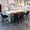 Black, variant on MIKIBAMA Contemporary Velvet Upholstered Wing-Back Barstools with Button Tufted Decoration and Wooden Legs, and Chrome Nailhead Trim, Leisure Style Bar Chairs,Bar stools, Set of 4