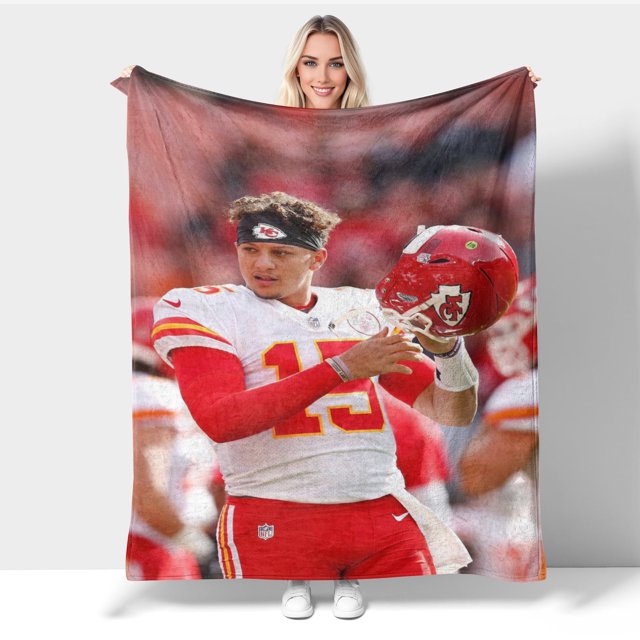 Manta ligera de franela suave de Patrick Mahomes para viajes, para fans de Mahomes, para sala de estar, dormitorio, sofá, decoración, 60 x 50 pulgadas