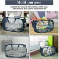 thumbnail image 7 of Kiibsot Strong Mesh Pop Up Laundry Basket, Collapsible Laundry Hamper with Side Pocket, Foldable Clothes Hamper with Durable Reinforced Handles for Laundry, Bathroom, Kids Room, Dorm or Travel, 7 of 7