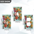 thumbnail image 7 of Yayeee Toggle Light Switch Wall Plate 1-Gang 4.5"x2.7" Home Decorative Outlet Cover, Pink Floral Tomatoes, 7 of 7
