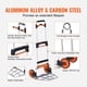 thumbnail image 5 of Carrito de mano plegable VEVOR de aluminio con capacidad para 140 kg, 5 of 9