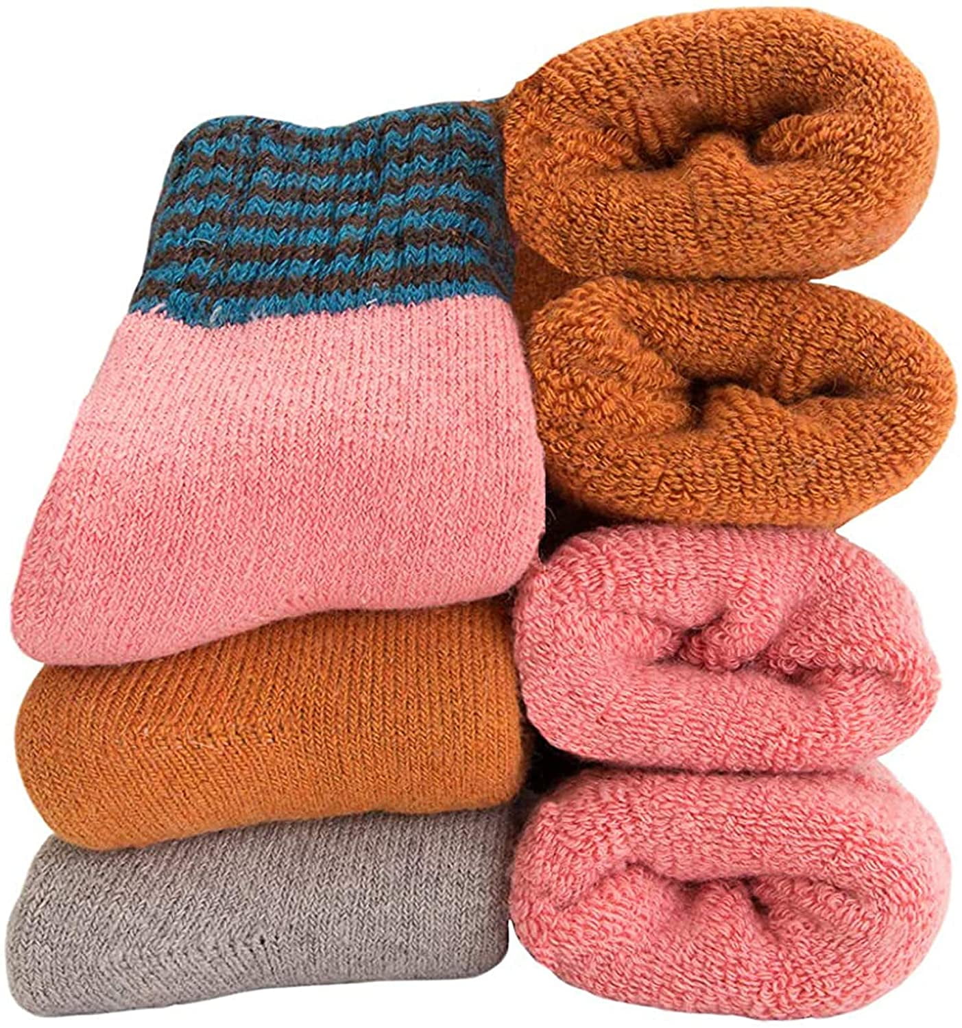 Yoicy Womens Winter Super Thick Wool Socks Soft Casual Winter Socks