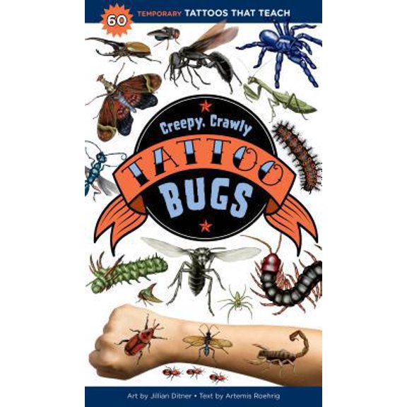 Pre-Owned Creepy, Crawly Tattoo Bugs: 60 Temporary Tattoos That Teach (Paperback) 1635861969 9781635861969