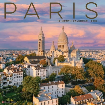 Paris 2026 Wall Calendar, (Paperback)