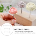 thumbnail image 2 of MasteelfCA 10pcs Stainless Steel Pastry Sticks Useful Flower Nails Cake Decorations (Silver), 2 of 7