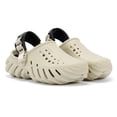 thumbnail image 2 of Zuecos Crocs Echo unisex de hueso/negro, tallas 39-40, 2 of 9