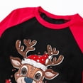 thumbnail image 3 of Hvot&aat Christmas Family Pajamas Matching Sets Black Santa Holiday Xmas Family Sleepwear Long Sleeve Loungewear, 3 of 4