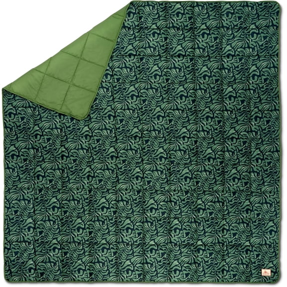 Kelty Biggie Blanket, 2 Person Large Insulated Camping Indoor Outdoor Travel Blanket and Ground Picnic Covering, Updated for 2022