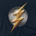 thumbnail image 2 of Justice League Movie Flash Logo Women's T Shirt, Navy, 2X-Large, 2 of 6