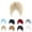 Black, variant on Turban Cap Solid Color Cross Shape Headdress Brimless Pure Color Beanie Headwrap Party Accessories