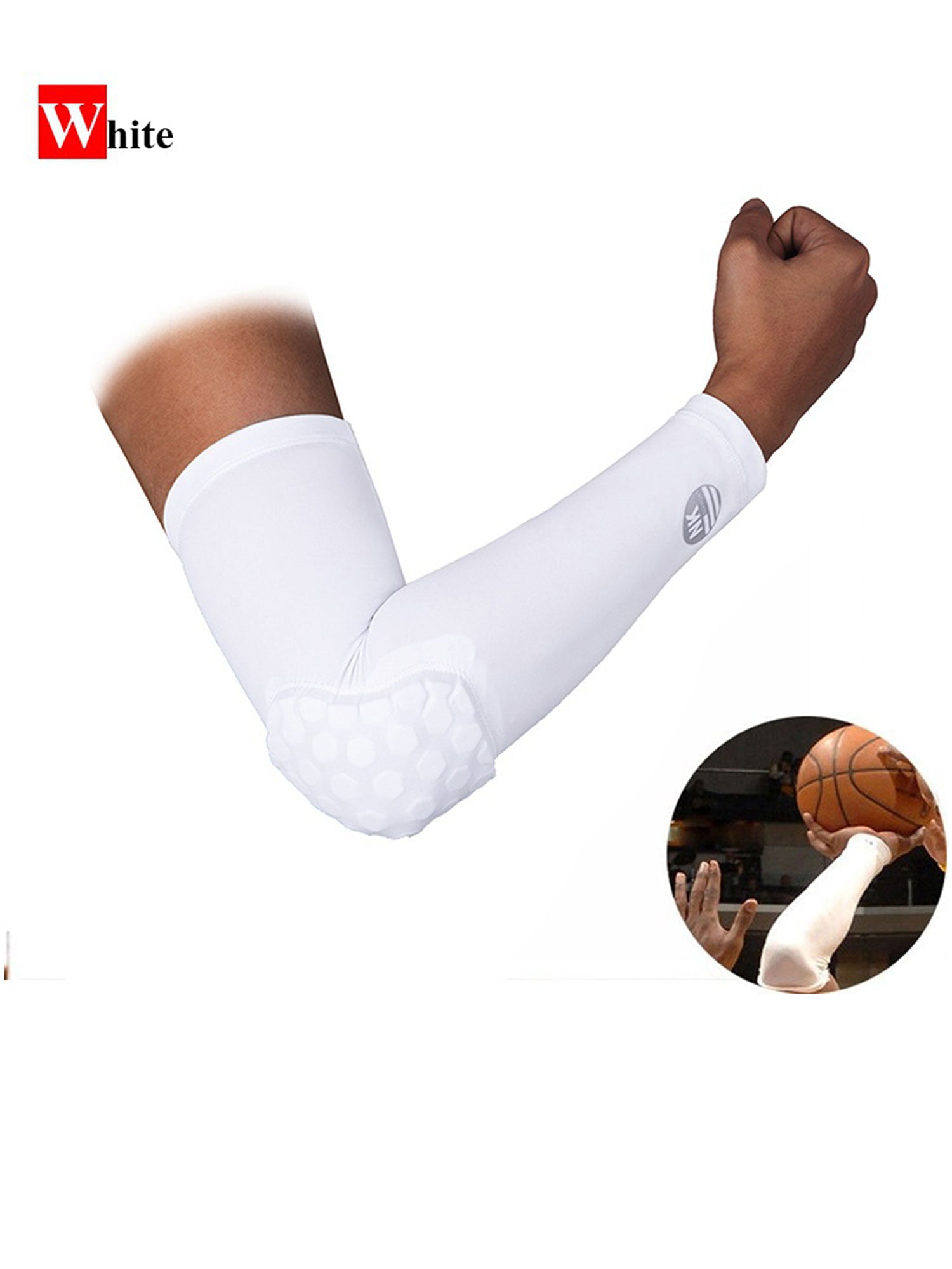 Details about   Honeycomb Compression Elbow Sleeves Guard Arm Brace Pads for Basketball Football 