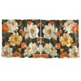 thumbnail image 7 of Yayeee Kitchen Curtains Tier Set of 2 Light Filtering 57"x24" Over Sink Window Panels, Bright Floral, 7 of 7