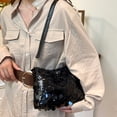 thumbnail image 5 of Women Sequin Bag Small Shoulder Tote Sparkly Purse Clutch Handbags Evening Bag Party Bling Glitter Sparkle Sequin Purse, 5 of 9