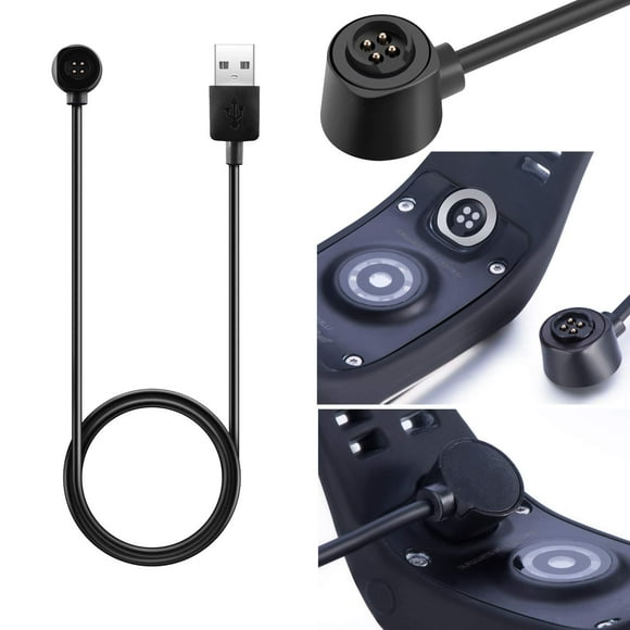 Replacement USB Charging Cradle Dock Charger for Polar M600 Loop 2 GPS Watch 100cm - Fitness Tracker Accessories (1pcs-Black)