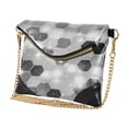 thumbnail image 2 of Versatile Women's Clutch - Waterproof PU Leather with Magnetic Closure and Detachable Strap Futuristic Sparkle Hex Tile, 2 of 7