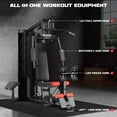 thumbnail image 3 of JELENS Home Gym, Multifunctional H10 Home Gym Equipment, Workout Station with 146LBS Weight Stack, Exercise Equipment with Pulley System for Full Body Training, 3 of 9