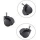 thumbnail image 3 of Ruedas de 5 piezas, ruedas de silla de oficina universales silenciosas, reemplazo de ruedas de silla, para ruedas de silla, 3 of 5