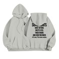 thumbnail image 1 of WEAIXIMIUNG Robe Sweat à Manches Longues pour Femmes Automne/hiver Décontractée et Confortable Double Imprimé avec Capuche Col Rond et Poche, 1 of 6