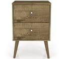 thumbnail image 3 of Manhattan Comfort Liberty 2.0 2 Drawer Nightstand in Brown, 3 of 8