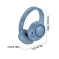thumbnail image 3 of LACKUST Over-Ear Hybrid Wireless Wired Headphones, Bluetooth 5.4, Low Latency, Foldable with Soft Headband, 8-Hour Playtime, for Sports Gaming, Blue, 3 of 5