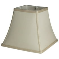 Urbanest 9" Silk Square Cut Lampshade, Cream