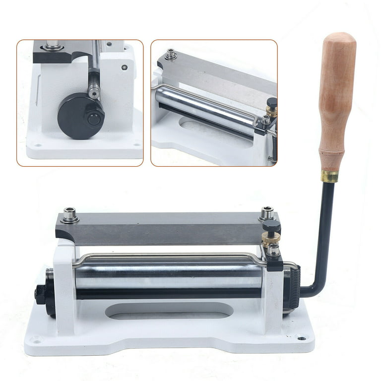 Stainless Steel Craft Leather Thinning Machine, Leather Skiver DIY Manual  Cutting Peeler Tools With 8 Pcs Blade AD 