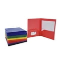 thumbnail image 3 of School Smart 2019641 Heavyweight Two-Pocket Poly Folder with Fasteners, Assorted Color - Set of 36, 3 of 9