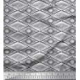 thumbnail image 1 of Soimoi Modal Satin Fabric Geometric Block Printed Craft Fabric by The Yard 42 Inch Wide, 1 of 1