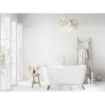 thumbnail image 2 of Elegant Kitchen & Bath BT10459GW-BGD 59 in. Soaking Bathtub with Brushed Gold Trim - Glossy White, 2 of 10
