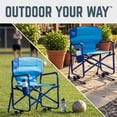 thumbnail image 6 of Timber Ridge TEGO™ FlowMotion™ Rocking Camping Chair, Folding Outdoor Rocker with Cup Holder, Blue Lagoon, 6 of 7