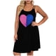 thumbnail image 1 of Camisa de Manga Corta Vestido para las Mujeres sin Mangas Estilo de Suspensión, Vestido de Noche Cómodo Suelto, 1 of 6
