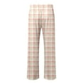 thumbnail image 6 of Pajama Pants Men Soft Casual Lounge Pajama Bottoms Comfy Stretch Sleep Pants Wide Leg Pj Bottoms with Pockets and Button Fly (17-Beige, XXL), 6 of 6
