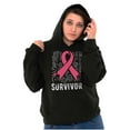 thumbnail image 3 of Survivor Breast Cancer Pink Ribbon Hoodie Sweatshirt Women Brisco Brands L, 3 of 6