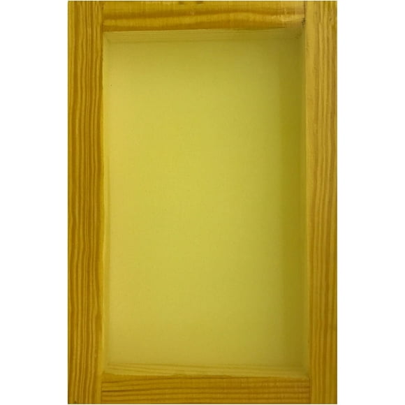 Silk Screen Frame (16x20") SAATI mesh White or Yellow, (3 Pack), (158 mesh)