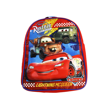 Ruz Cars Lighting McQueen 15" School Bag Backpack Car Storm