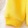 thumbnail image 5 of HFHAPW Girls Boys Hooded Suit Kids Fall Winter Pullover Sweatsuit and Jogging Pants Unisex Tracksuit(Yellow,2-3 Y), 5 of 8