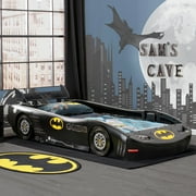 دلتا للأطفال DC Comics Batman Batmobile سيارة بلاستيكية سرير مزدوج ، أسود