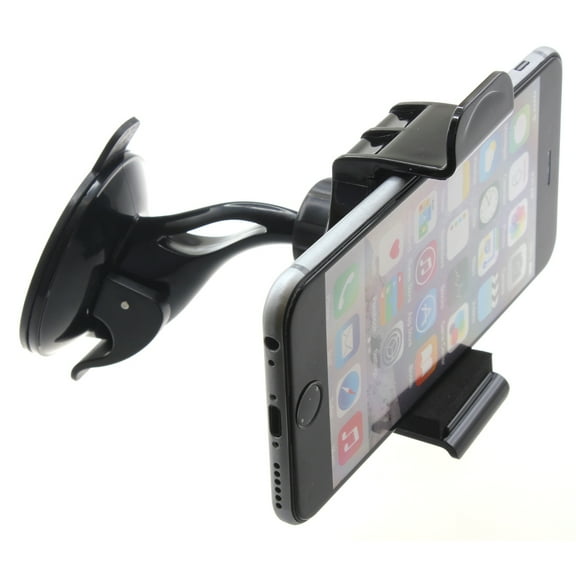 Windshield Car Mount for LG Premier Pro Plus (L455DL) - Holder Glass Cradle Swivel Dock