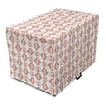 thumbnail image 1 of Ethnic Dog Crate Cover, Geometrical Repetitive Arrangement on Plain Background, Easy to Use Pet Kennel Cover Small Dogs Puppies Kittens, 7 Sizes, Mauve Taupe Peach, by Ambesonne, 1 of 6