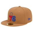 thumbnail image 3 of Men's New Era Tan Philadelphia 76ers Color Pack 59FIFTY Fitted Hat, 3 of 6