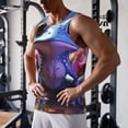 thumbnail image 5 of Pofeuu Colorful Frog Among Flowers Print Men's Workout Tank Tops Sleeveless Muscle Gym Shirt Quick Dry-4X-Large, 5 of 7