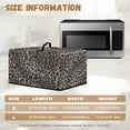 thumbnail image 5 of TSOVTHRID Gray Leopard Print Microwave Oven Cover Dust-Proof Microwave Oven Grill Cover Protector Universal Kitchen Appliance Protector Dirt and Fingerprint Protection, 18.25"W x 14.5"D x 11"H, S, 5 of 7