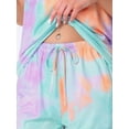 thumbnail image 4 of DARING DIVA Short Sleeve Lounge Set Tie Dye Capri Pants 2 Pieces S Orange, 4 of 6