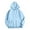 Light Blue, variant on QUYUON Hooded Sweatshirts Women Solid Casual Loose Hoodie Sweatshirt Long Sleeve Pocket Drop Shoulder Pullover Tops Drawstring Fleece Sweatshirts Hoodies Shirts for Fall Winter Coffee XL