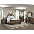 thumbnail image 5 of Traditional 1pc King Tufted Bed Coffee Brown Formal Bedroom Furniture, 5 of 5